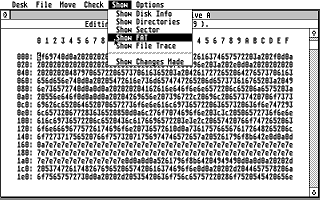 Disk Sector Editor atari screenshot